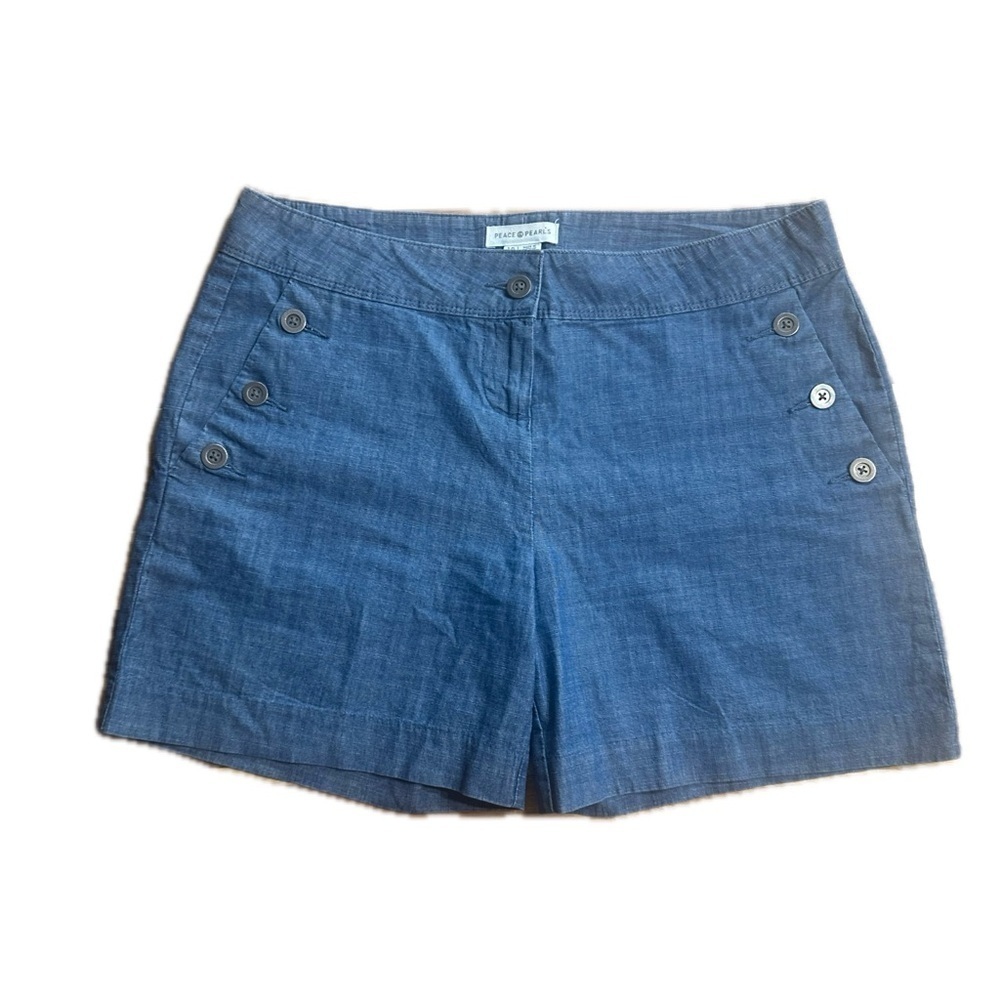 Peace & Pearls 100% Cotton Shorts Size 10